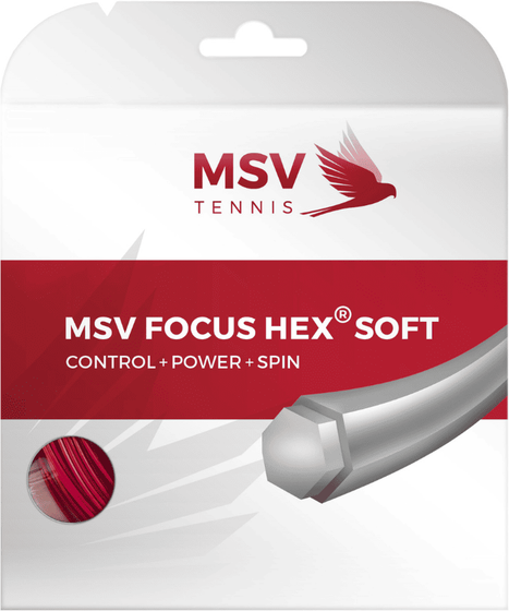 Теннисная струна MSV Focus Hex Soft RD - 1.25 Set (12 м), арт. 7004