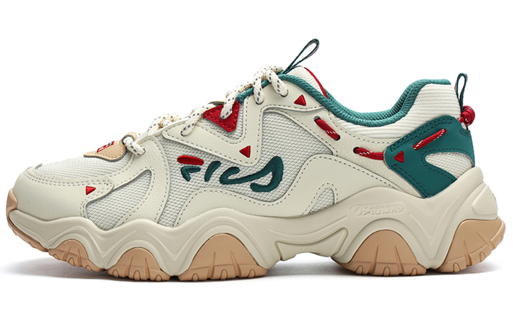 FILA Fila cat's Claw 4.0 fabric Synthetic leather fashion retro low-cut sports casual shoes women's Beige