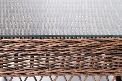 "Асти" лаунж-зона из искусственного ротанга на 4 персоны, цвет коричневый