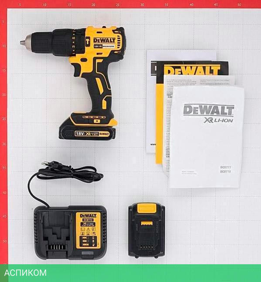 Дрель-шуруповерт DeWalt DCD778S2T-QW кейс