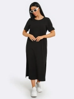Платье хлопок однотон большие размеры