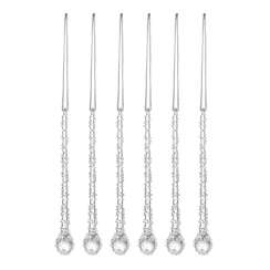 Набор ёлочных украшений icy sparkles из коллекции new year essential, 6 шт.