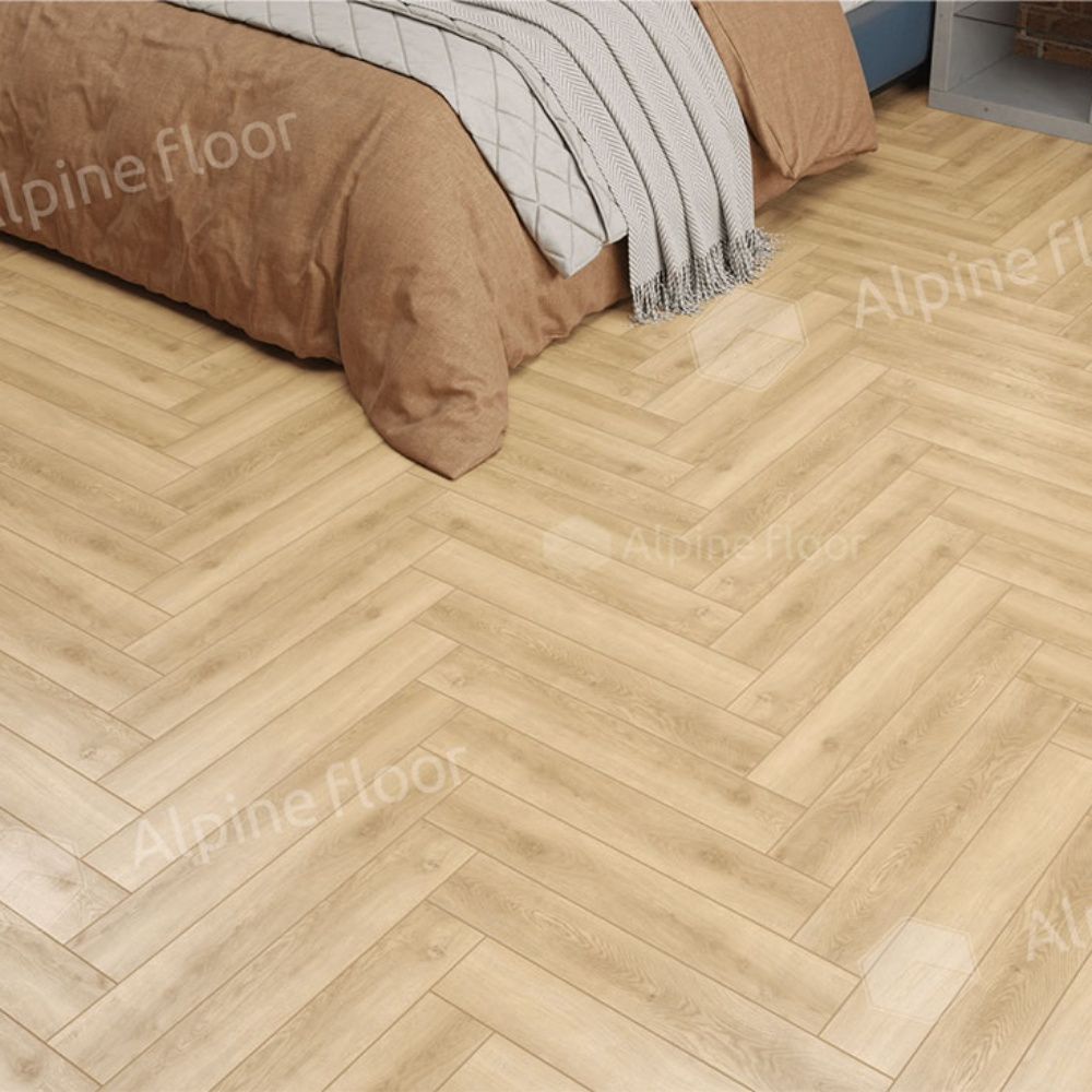 Ламинат Alpine Floor Herringbone 8 Pro LF102-5 Дуб Шампань