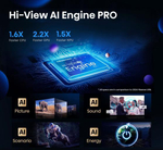 Телевизор QLED Hisense 55" 55U7Q PRO темно-серый 4K Ultra HD 120Hz DVB-T DVB-T2 DVB-C DVB-S DVB-S2 USB WiFi Smart TV