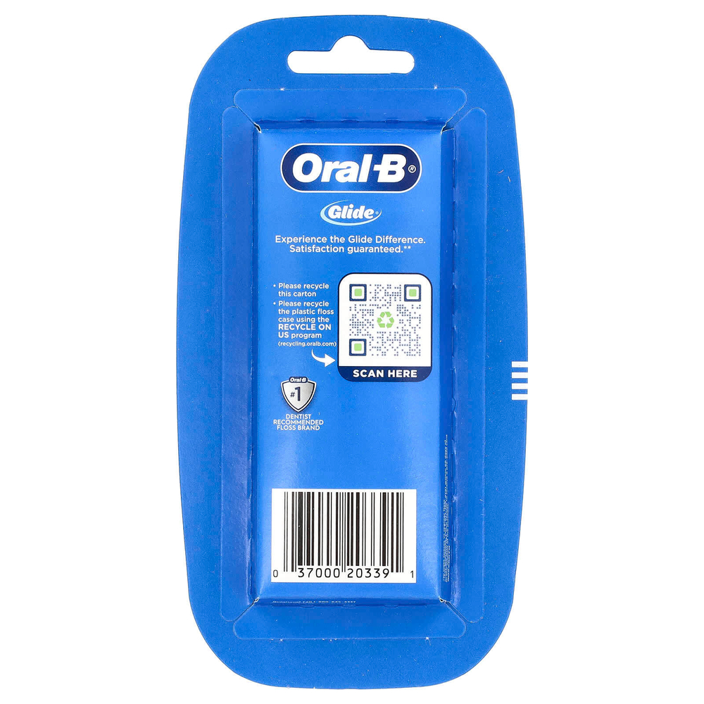 Oral-B, Glide, Pro-Health™, зубная нить для глубокого очищения, холодящая мята, 2 шт. в упаковке, 40 м (43,7 ярда)