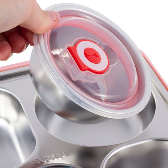 Ланч бокс 1000 мл. Kamille KM 2144 пластик, нержавеющая сталь