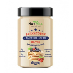 Арахисовая паста Американская, оригинальная б/сахара, 180 гр (Нутвил)