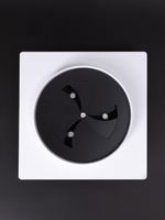 Вентиляционная решетка ДТНК 125х125 Черно-белый