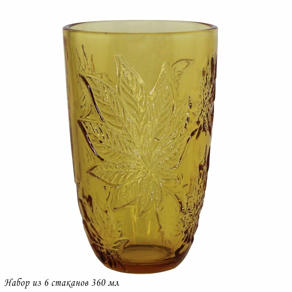 Lenardi 583-028 Набор из 6 стаканов 360 мл в под.уп.(х4)Стекло