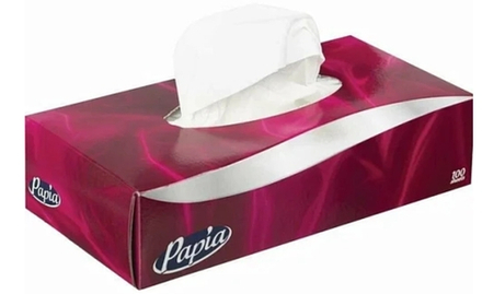 Салфетки для лица PAPIA 2сл./100шт/24 бл. в уп.
