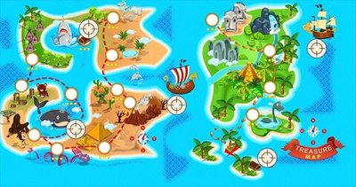 Интерактивная мишень двухстороняя 0,7*3 м