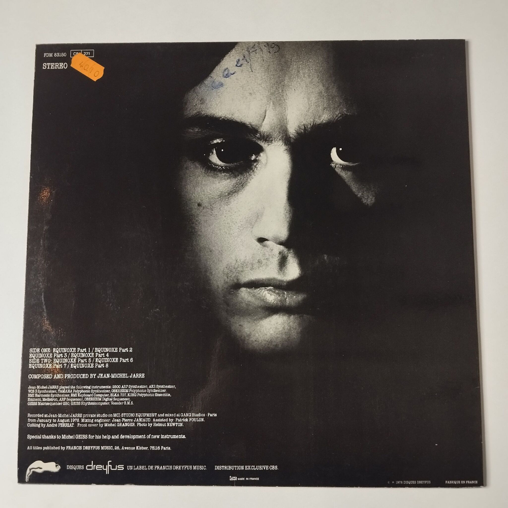 Винтажная виниловая пластинка LP Jean Michel Jarre Equinoxe (France 1979) FDM 83150