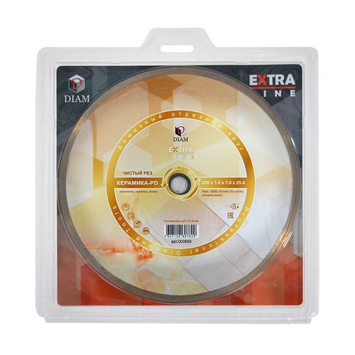 Диск алмазный DIAM Керамика-PD Extra Line 250*25.4 мм