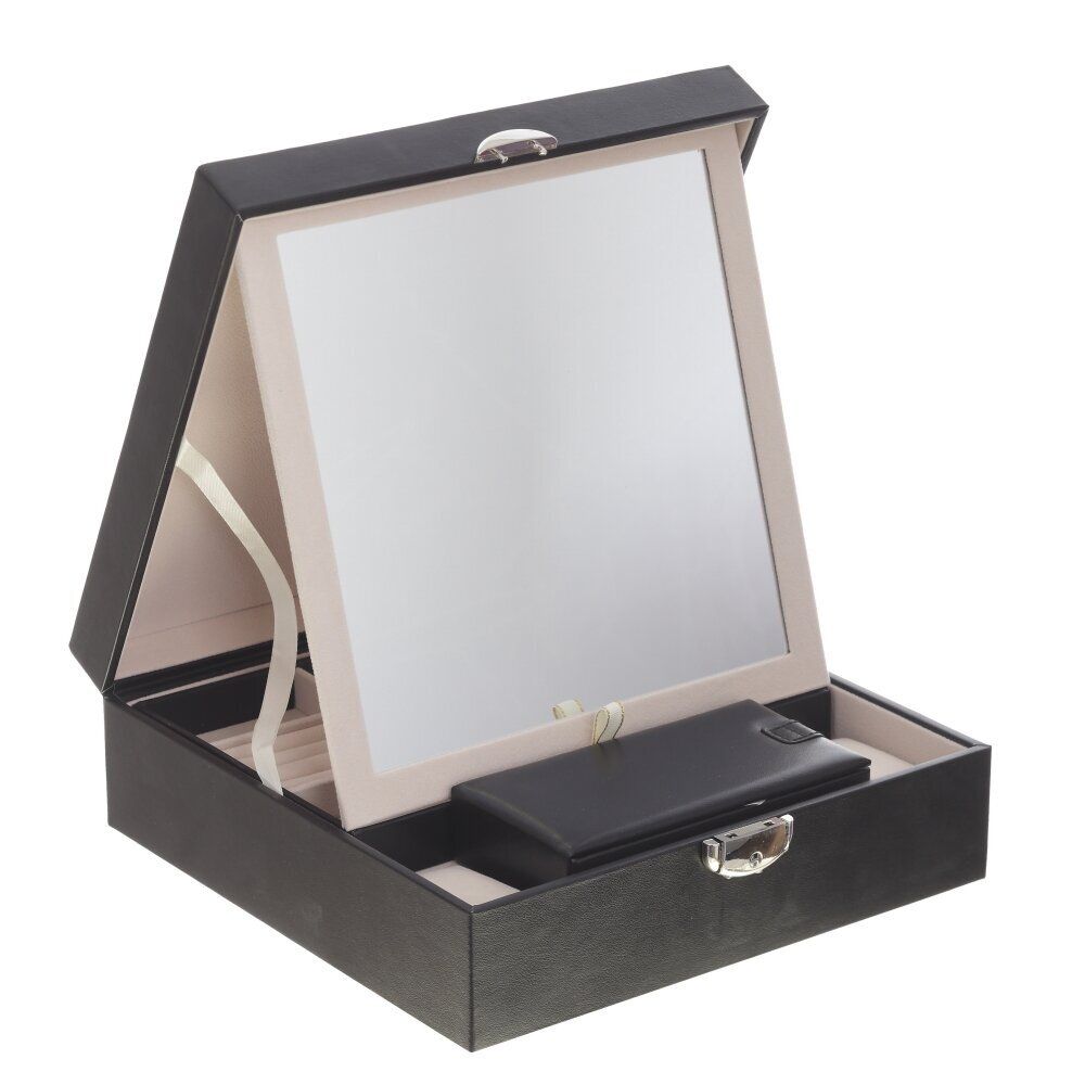 GAEM Шкатулка для украшений и часов с дорожным футляром, L25 W25 H8,5 см