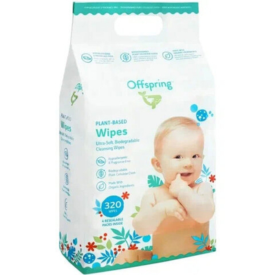 Влажные салфетки Offspring Биоразлагаемые 320 шт