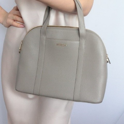 Сумка FURLA BQH1 B30 Sandy Sabbia серая с двумя ручками