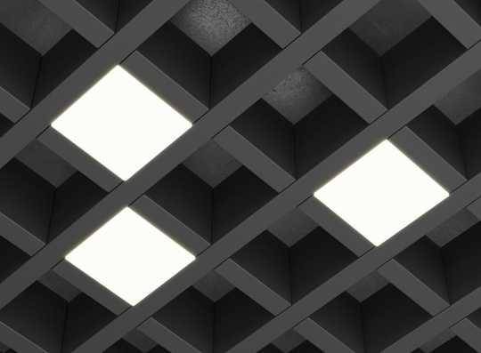 Светильник LED FTP Грильято Домино х3 50х50 (35х35) 6Вт 5000К IP20 330Лм DARKLUM