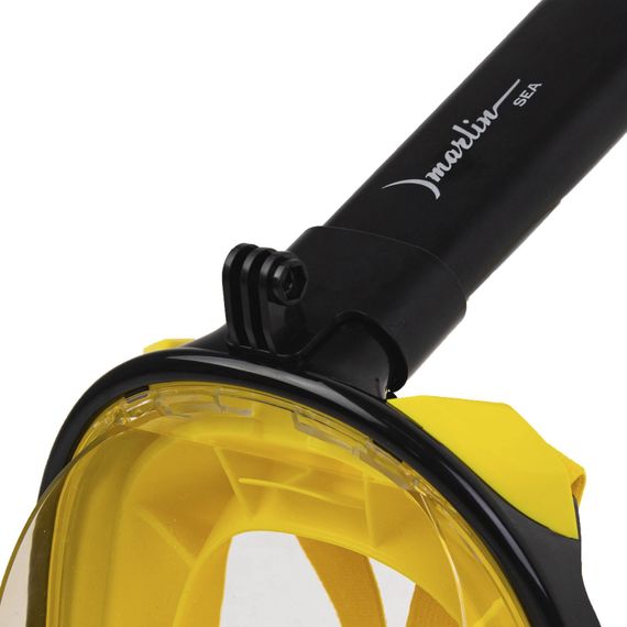 Полнолицевая маска Marlin Sea черный/желтый