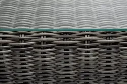 "Боно" журнальный столик из искусственного ротанга, цвет графит