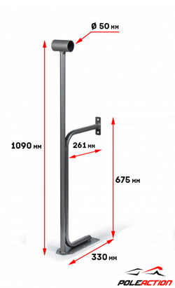 Модель №6 – Стойка балетного (хореографического) станка одноуровневого