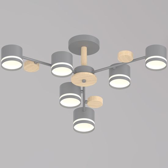 68730-0.3-06 GX53 GREY+WOOD светильник потолочный