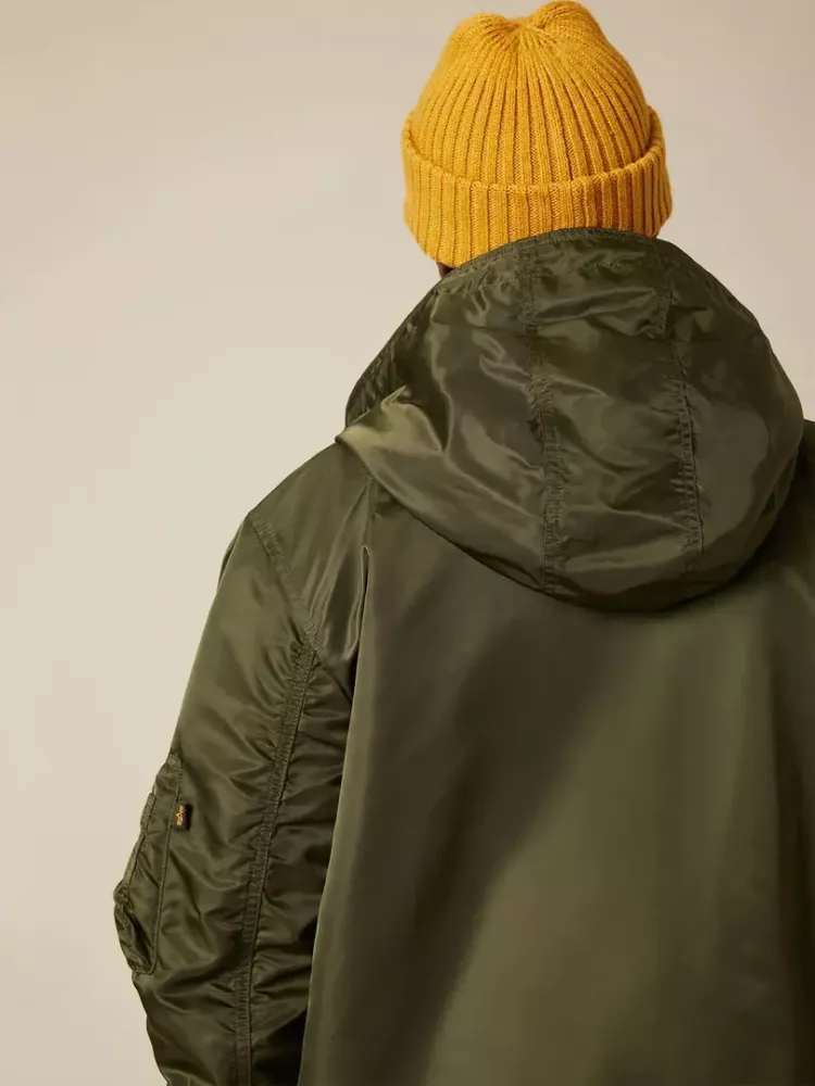 Бомбер Alpha Industries L-2B Hooded II Dark Green