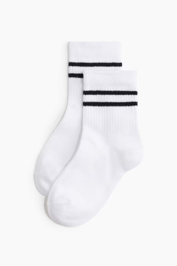 H&M Набор из пяти пар носков DryMove™, белый