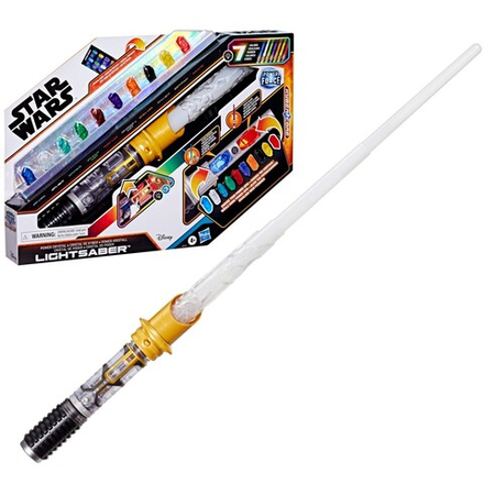 Hasbro STAR WARS - Электронный меч световой Power Crystal Lightsaber с кристаллами G0727