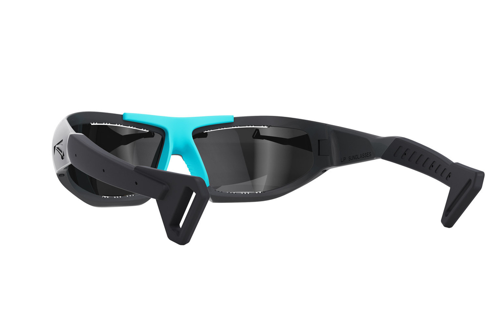 Спортивные очки LiP Surge / Matt Black / Aquamarine / PC Polarized / Levanté Series Chroma Smoke Lens