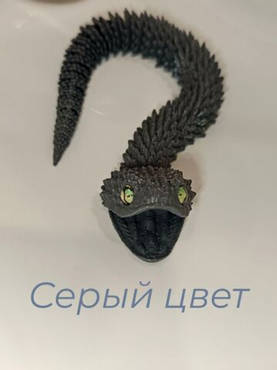 подвижная фигурка змея 3д для детей,