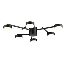 8186/6C COMFI LN26 247 черный, металл Люстра потолочная LED GX53 6*7W 220V DABRA