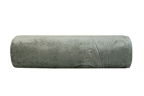 Полотенце 70x140 Garda Decor Лирика зеленое