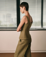 Корсетный -топ Оливковый