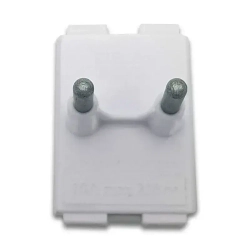 Тройник электрический, 3 розетки 250В 10А, переходник на вилку с плоскими выводами Европа-Азия