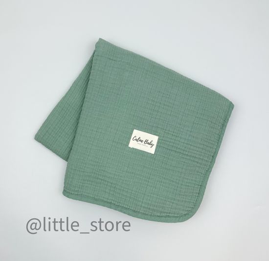 Плед-одеяло из муслина, Зеленый айсберг