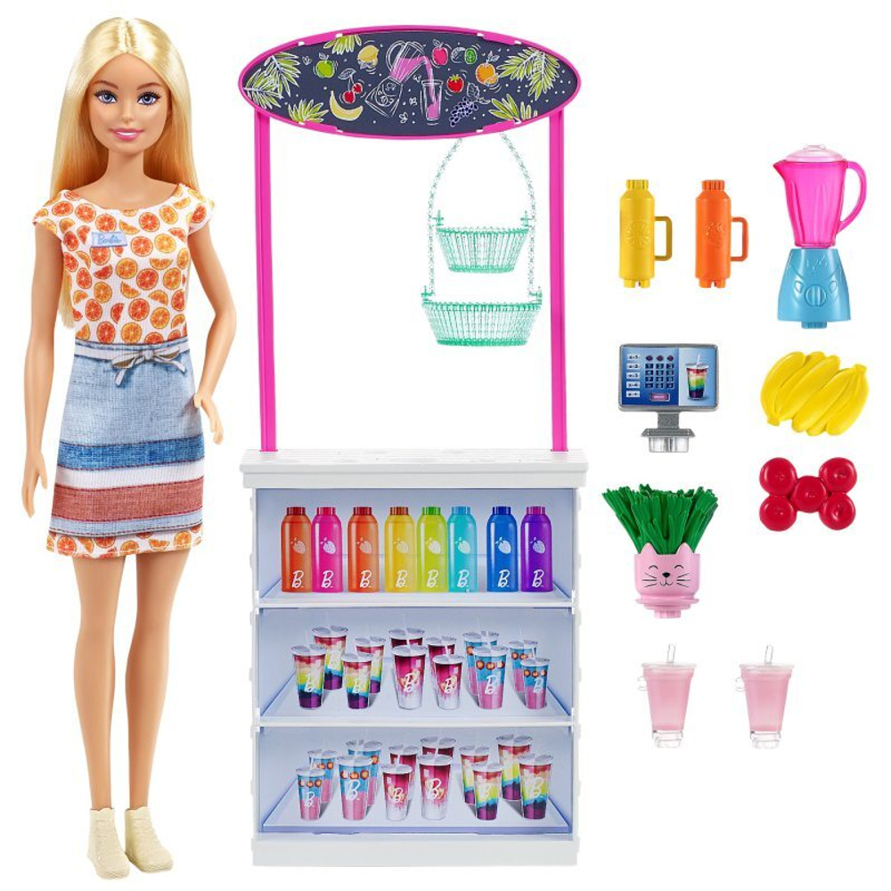 Кукла Mattel Barbie Профессии Смузи-бар, GRN75