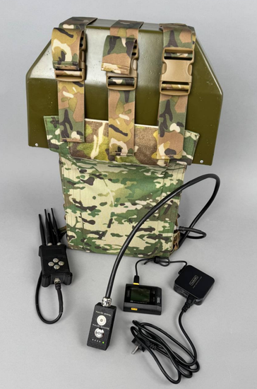 Носимое устройство РЭБ "ЗОНТ S6 200-5900 МГц" + детектор "Защитник Неба" (500W)