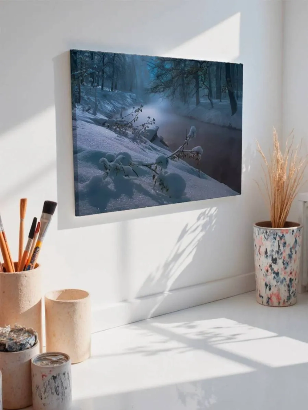 Картина на стену 40 X 50 Зимняя река