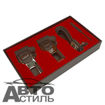 Заглушка ремня безопасности НАБОР "МАЗДА" (2заглушки+брелок+отвертка)