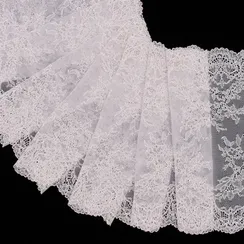 Кружево эластичное лаванда бледная 24 см, Китай