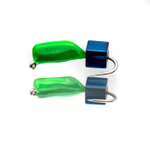 Мормышка True Weight "Гвоздекубик" Зеленый, кубик Синий