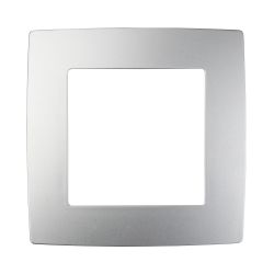 12-5001-03 ЭРА Рамка на 1 пост, Эра12, алюминий | ЭРА 12 Алюминий