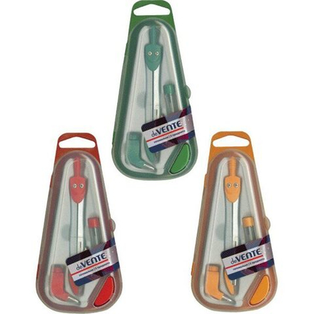 Готовальня deVENTE 3 предмета в пластиковом футляре, ассорти