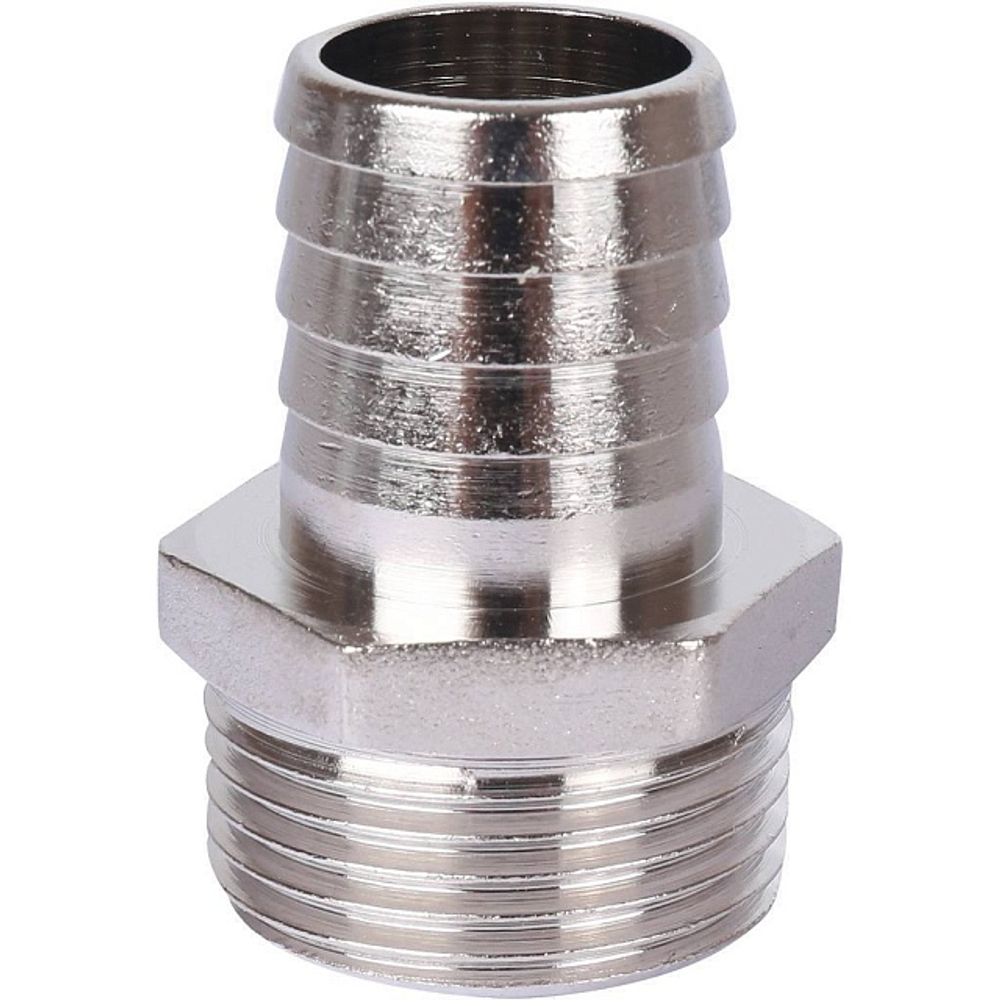 Штуцер с наружной резьбой STOUT SFT 0067 - 1" x 25 мм (латунь никелированная)