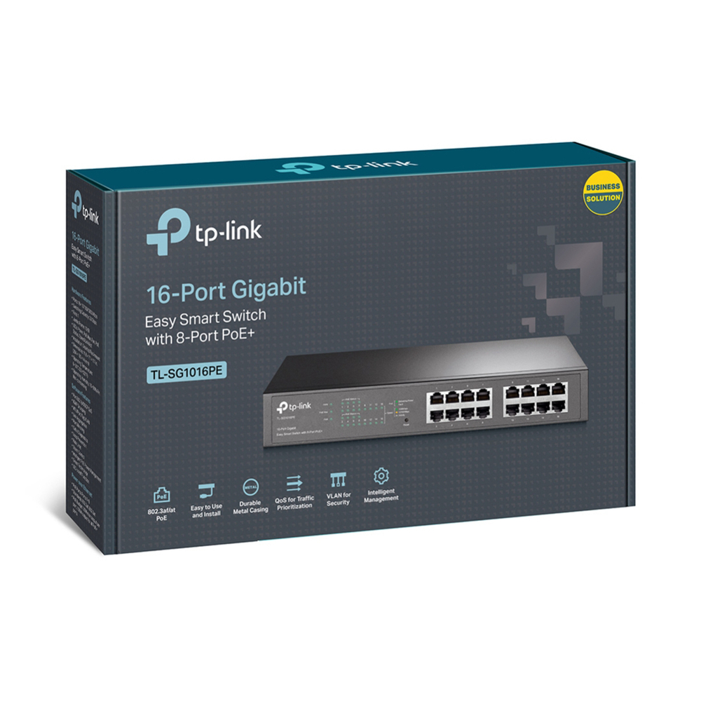 Коммутатор TP-Link TL-SG1016PE PoE+