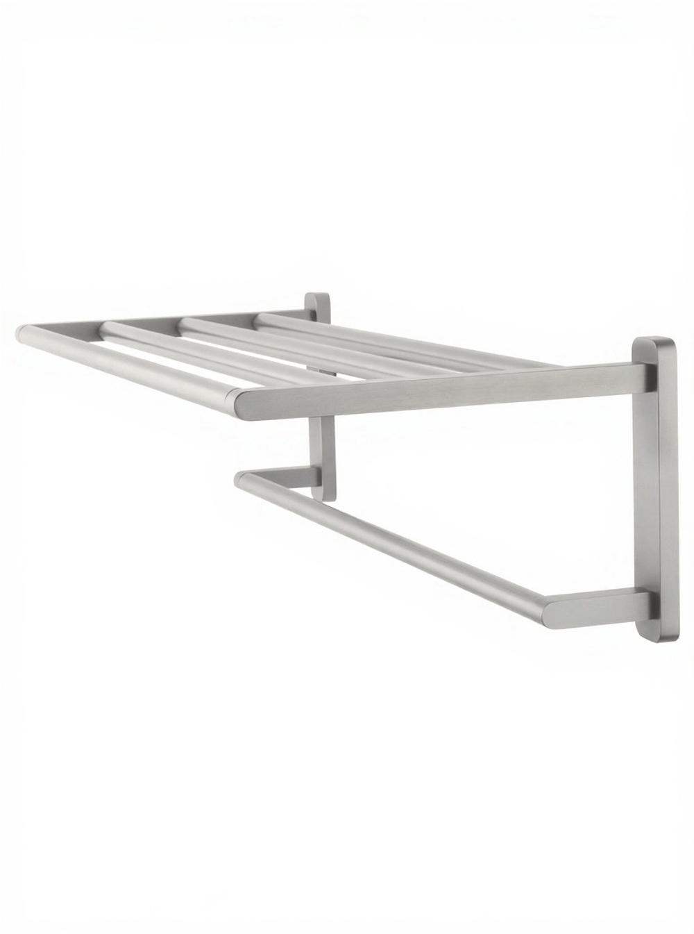 Полотенцедержатель с полкой WONZON & WOGHAND GRAFFITY, Брашированный никель (WW-9381-BN)