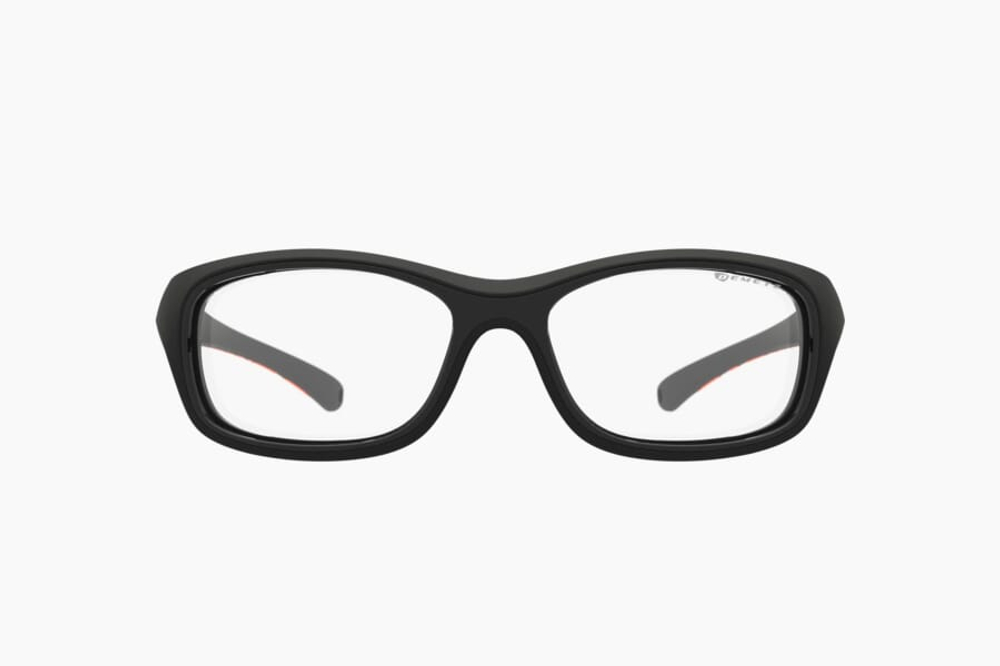 Спортивные очки с диоптриями Demetz Softness R / Matte Black / Matte Orange 48-15 Colorless Cat.0
