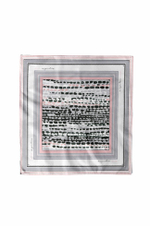 8430 Платок женский (серо-розовый принт)