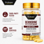 Probase Nutrition, берберин с цейлонской корицей, 120 растительных капсул