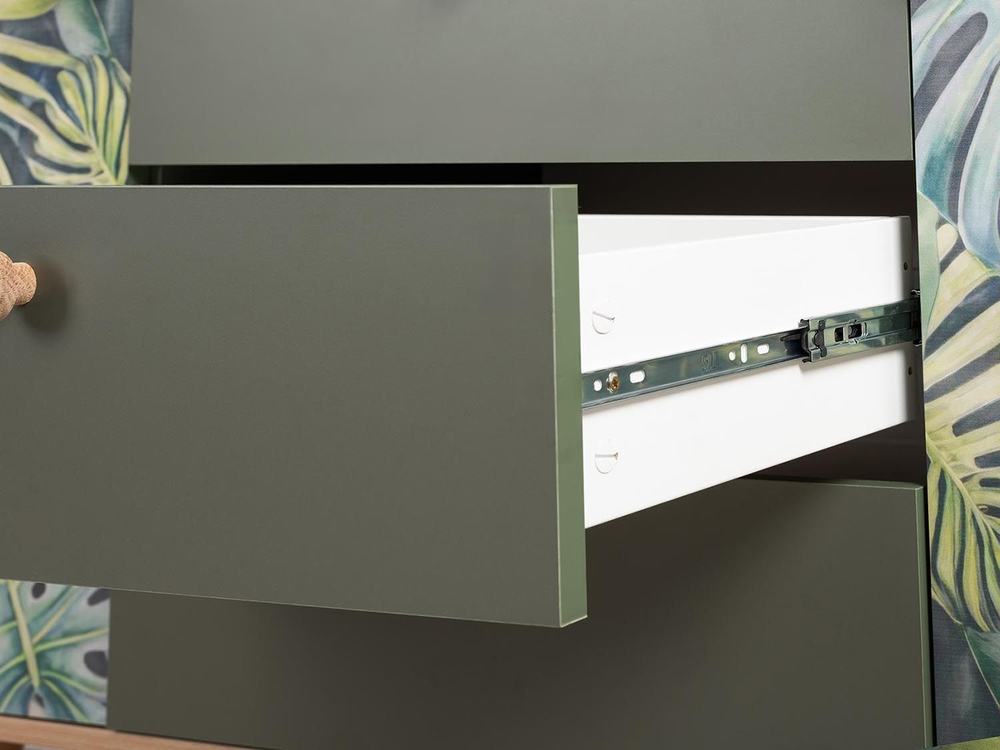 Матиас комод 16.245 Гикори Рокфорд / Дымчатый Зеленый